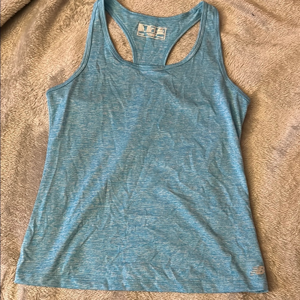 Target Blue Fitted Sleeveless Tank Top